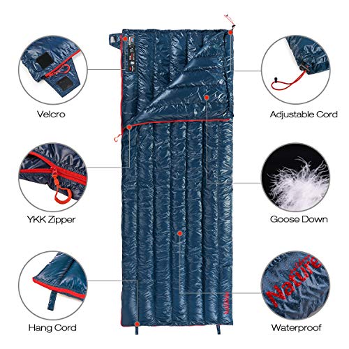 Naturehike Sleeping Bag Lightweight Compact 800 Fill Power Goose Down