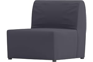 SOFA RENEWAL The Plyester Flax Lycksele Chair Bed Sofa Replacement is Custom Made for IKEA Lycksele Single Sleeper Or Futon. A Lycksele Single Seat Slipcover Replacement (Polyester Flax Dark Gray)