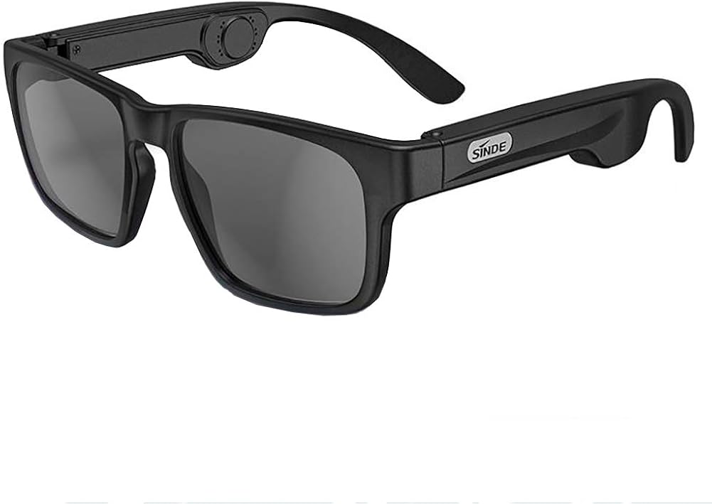 Mens Smart Sunglasses Open Ear Wireless Bluetooth Headphones Bone