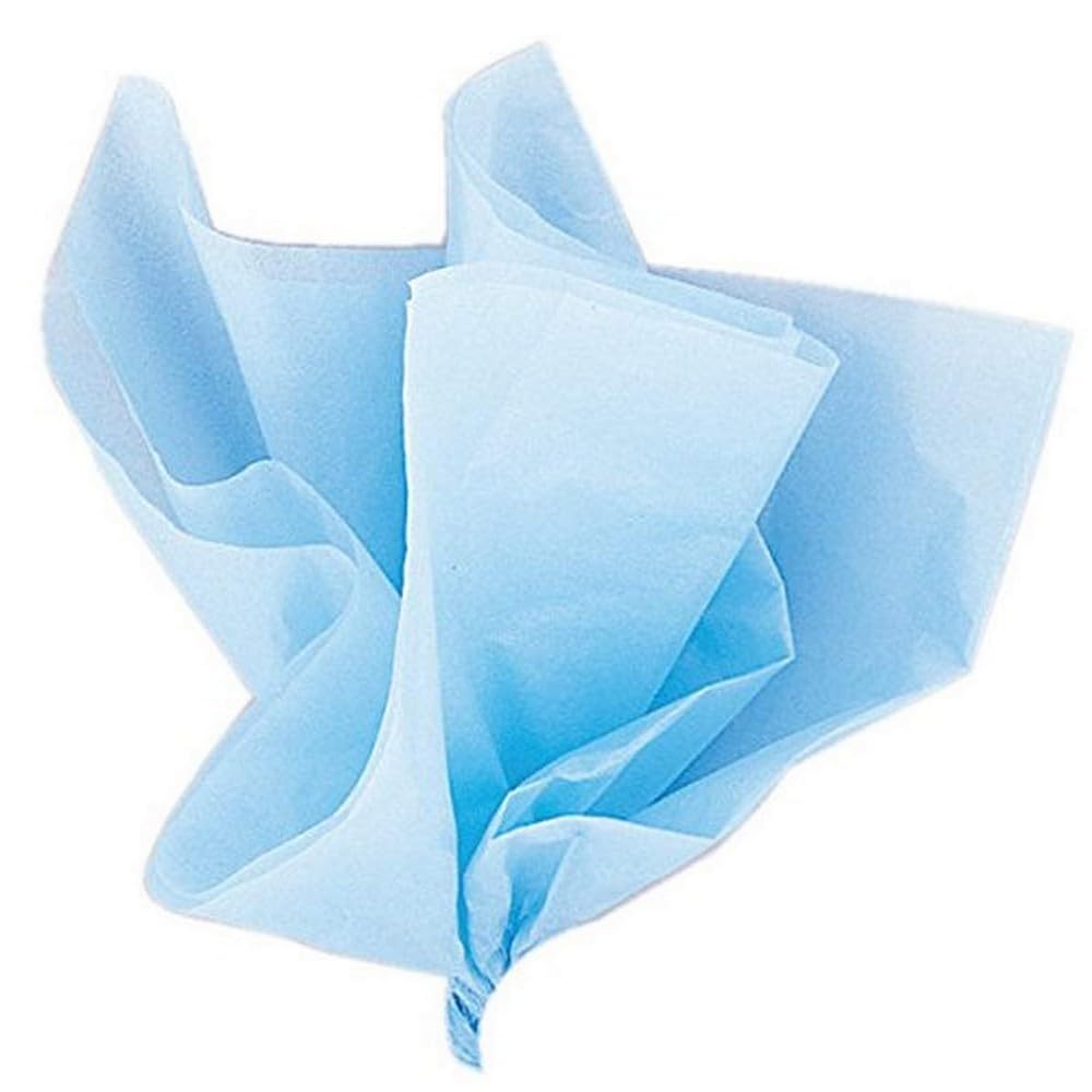 Vibrant Baby Blue Tissue Sheets (50cm x 66cm) 10 Count - Premium Quality, Large Gift-Wrapping Paper for Crafts, Decorations, and Special Occasions