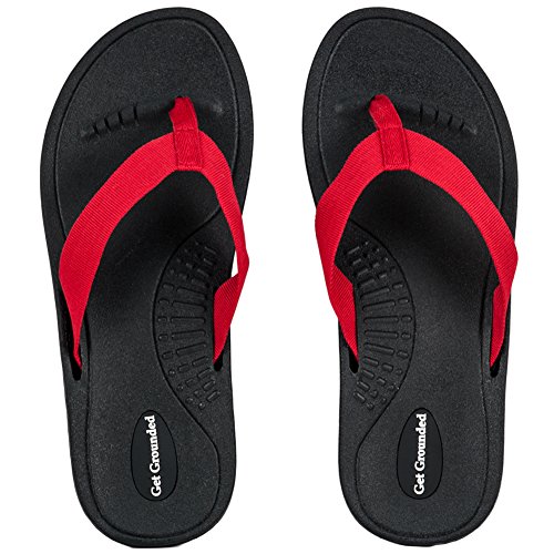 Buy GroundalsPlus® Womens Earthing Grounding shoes, Purple/Black Fabric