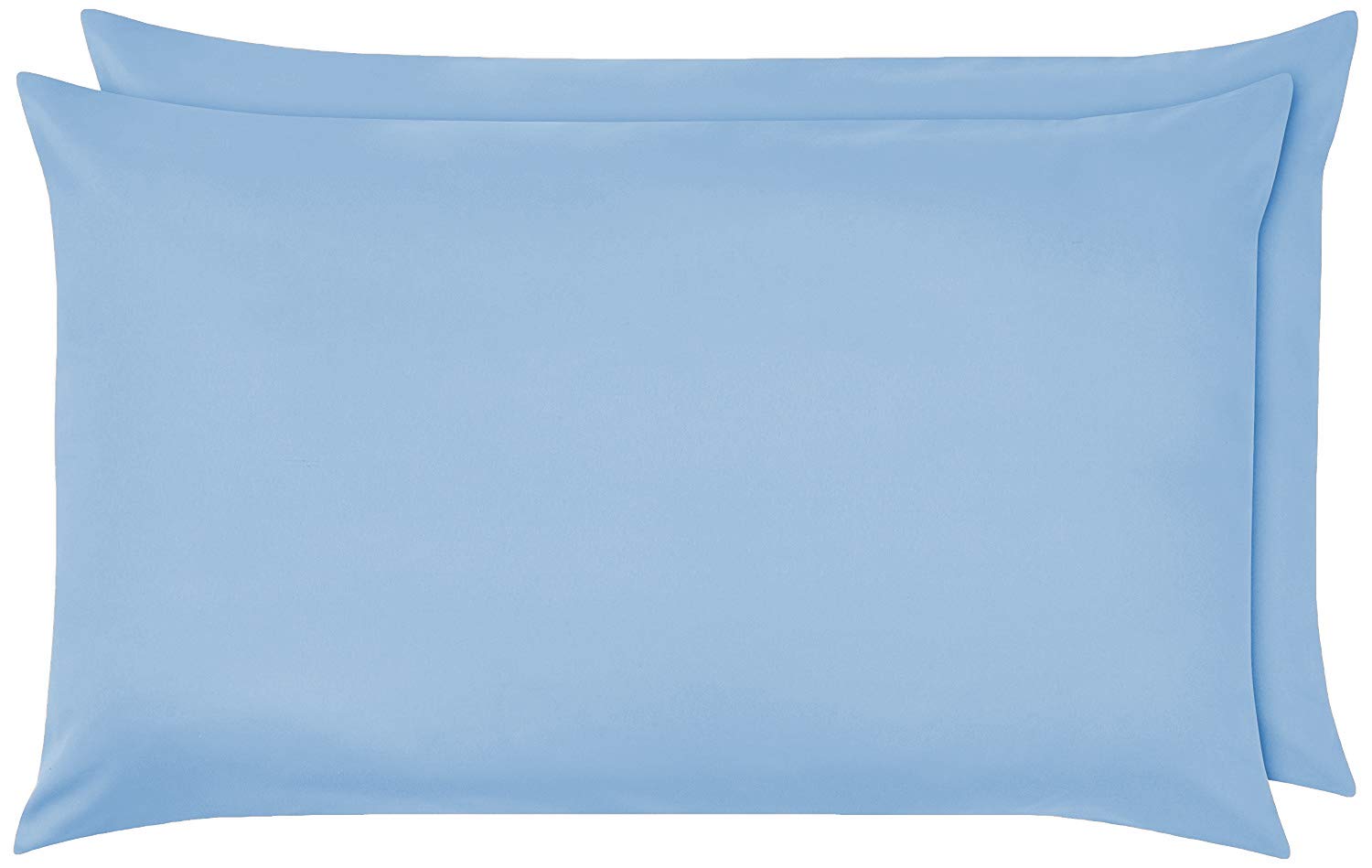 Luxury Percale Frilled Valance Fitted Sheets 14 Colours in Single, Double, King, Super King (Pillowcase Pair, Sky Blue) โ image 1