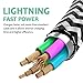 Aokesi iPhone Charger 3Pcs 3ft 6ft 10ft Nylon Braided 8Pin Lightning to USB Cable Cord Charger Compatible with iPhone 7 7 Plus 6 6s 6 plus 6s plus, iPhone 5 5s 5c,iPad, iPod and More(Black)