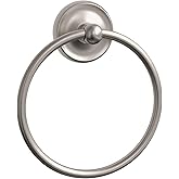 PROFLO PF67512 6-5/16" Wall Mounted Towel Ring - Brushed Nickel