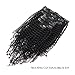 ABH AmazingBeauty 8A 3C and 4A Remy Human Kinkys Curl clip on for hair extensions 120g 22 Inch for Bantu Knotted, Twisted Out