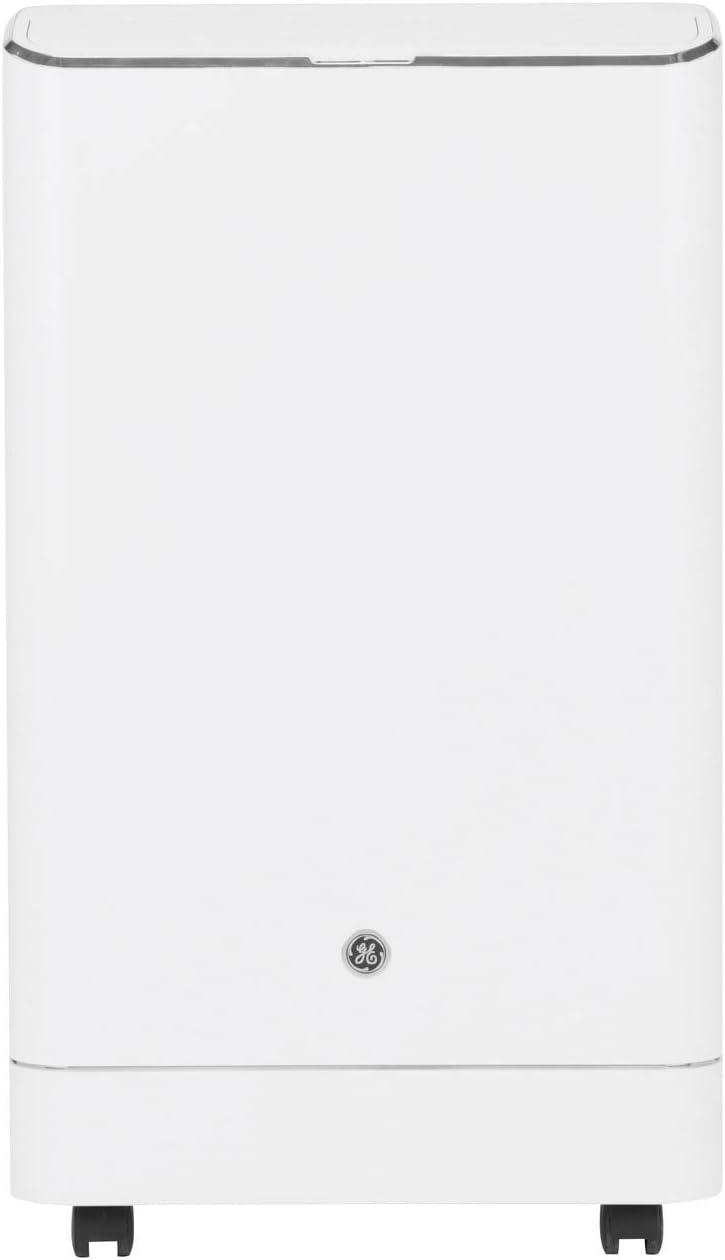 GE Appliances 13,500 BTU Single Hose 3-IN-1 Portable Air Conditioner, APCA14YZMW, white humidty-meters