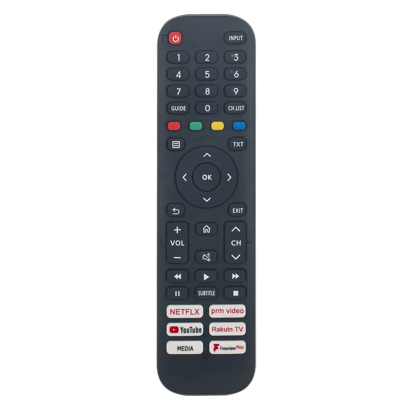 AULCMEET EN2Y30H Replaced Remote Control Work for 2020/2021 VIDAA Hisense TV 2A5600FTUK 40A5600FTUK 43A7300FTUK 55A7300FTUK 32A5600FT 40A5600FT 65A7300FT T279823 32A5600FTUK 65A7300FTUK