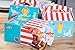Treat Boxes - 24-Pack Paper Party Favor Boxes, Circus Carnival Design Goodie Boxes for Birthdays and Events, 2 Dozen Party Gable Boxes, 6 x 3.3 x 3.6 Inches