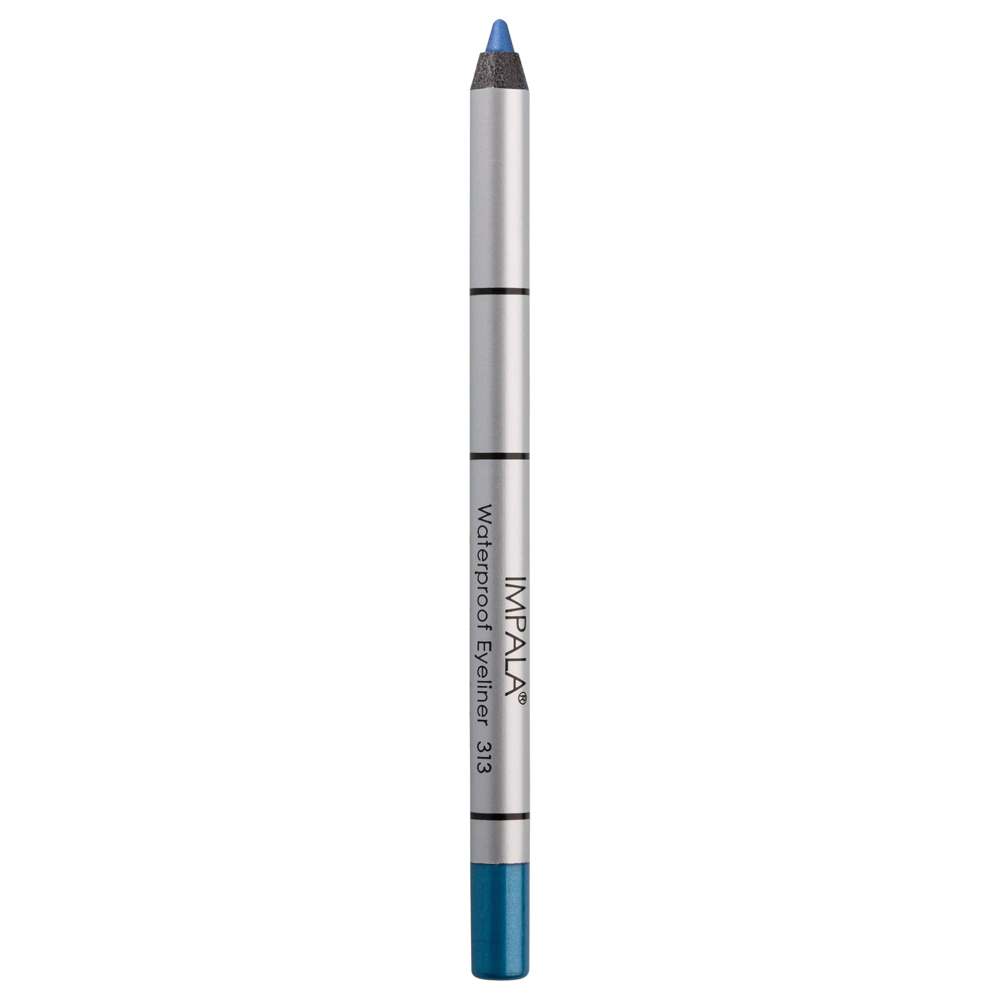 IMPALA | Waterproof's eye pencil Creamy blue color 313 | Defined contour or smoked effect | Dense and creamy texture easy to apply | Bright color, durable and water resistant
