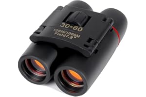 LSLANSOON 30x60 Portable Mini Binoculars, Wide View Angle Folding Binoculars Telescope with Low Light Night Vision for Outdoor Bird Watching Camping Hiking Traveling