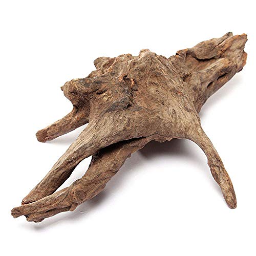 Hamiledyi Driftwood for Aquarium Wood Natural Trunk Reptile Branches Tree Fish Tank Plant Stump Ornament Decor(L: 7.5″-11.5″)