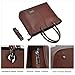Laptop Tote Bag,IAITU Practical Work Bag with Adjustable Strap Laptop Bag for 15-15.6 Inch MacBook Ultra-Book (Coffee)
