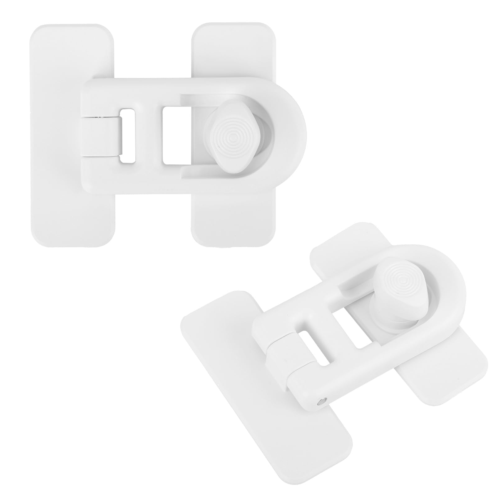 Photo 1 of 2pcs Baby Proof Toilet Locks, White Toilet Seat Locks for Toddlers with Adhesive Easy Installation Bathroom Accessories for Most Toilets