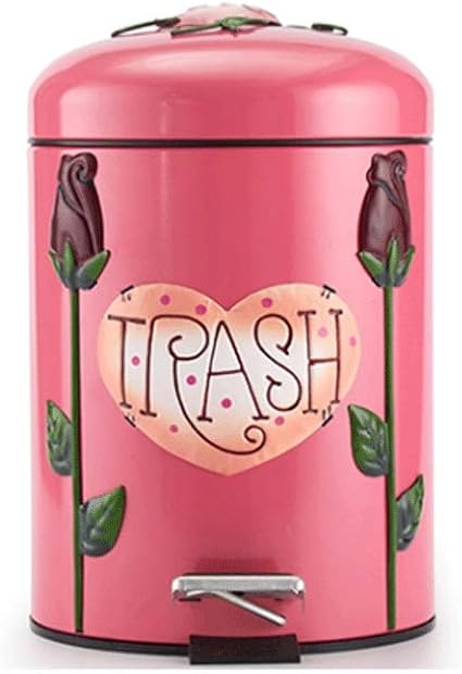 Kiter Cubos de Basura Hogar con Tapa Paso Basura Bote Lindo de Dibujos