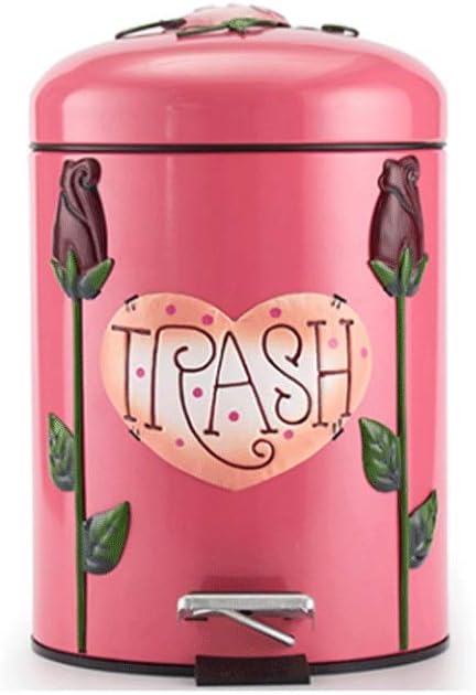 Kiter Cubos de Basura Hogar con Tapa Paso Basura Bote Lindo de Dibujos