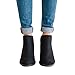 FISACE Women's Faux Suede Closed Toe Low Heel Western Ankle Bootie