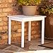SEI Furniture CR1206 Weather Resistant Hardwood Outdoor End Table, Crisp White