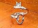 Skeleton Key Ring Antique Silver Vintage Adjustable