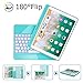iPad Pro 10.5 Case with Keyboard 2017/ iPad Air 3rd Gen Case with Keyboard 10.5 2019, 360 Rotate 7 Color Backlit Wireless Folio Keyboard Case Cover, Auto Wake Sleep/Silent Typing, Blue