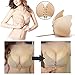 MEINAIER Invisible Silicone Bras For Women, Self Adhesive Strapless Bra With Drawstring, Reusable Push Up Bra