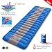 Overmont Extra 4.7in Thickness Sleeping Pad 26in Width Inflatable Camping Mat Ultimate Air Mattress Built-in Pump Waterproof for Hiking Road Trip