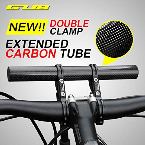 Algol - GUB 202 Carbon Fiber Bicycle Handlebar Extender 20cm Super Long Bike Light Holder Phone Lamp Mount Stand Cycling Accessor - Thumbnail 3