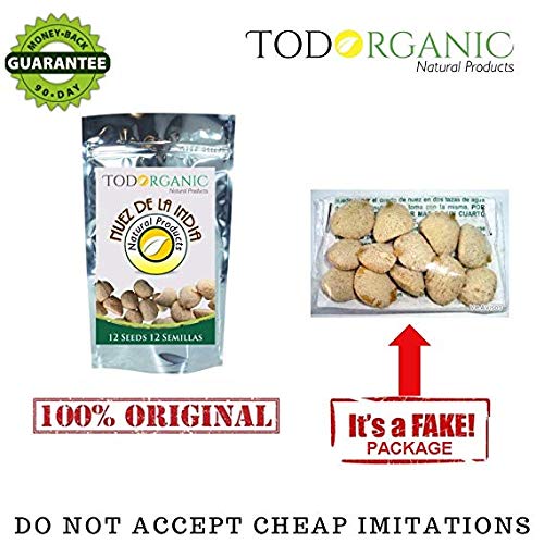 6 Pack Indian Nut 72 Seeds for Weight Loss original Nut,Indian seed