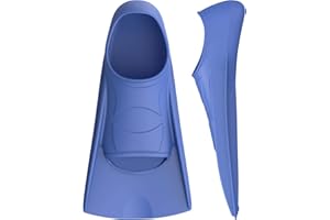 Gintenco Swim Fins, Kids Swim Training Fins for Lap Swimming, Travel Size Flippers with Mesh Bag, Silicone Swimming Fins for Kids Teens Adults Women Men