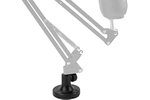 Geekria for Creators Microphone Table Flange Mount Adapter, Metal Table Mount Clamp with Adjustable Interface Aperture Compat