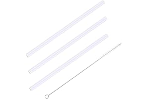 Ouharty Replacement Straws for Hydro Flask Compatible with Hydro Flask Wide Mouth Bottle with Straw Brush, BPA Free (Fit for Hydroflask Bottles)