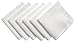 SINLAND Microfiber Facial Cloths Face Cleansing Towels Reusable Deep Waffle Weave Fast Drying Washcloth 12inch x 12inch White 6 Pack