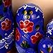 Moonmo 7pcs Beautiful Flower Handmade Wooden Russia Nesting Dolls Gift Russian Nesting Wishing Dolls Matryoshka Traditional