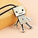 Jane Stone Vintage Lovely Robot Pendant Long Leather Wrap Bot Necklace Unisex Personalized Hot Topic Jewelry Birthday Gift(Fn1803)