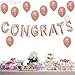 KatchOn, Rose Gold Congrats Balloons - 16 Inch, Pack of 18 | Congratulations Balloons, Graduation Decorations Class of 2024 | Rose Gold Graduation Decorations 2024, Graduation Balloons Class of 2024