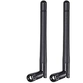 Bingfu Dual Band WiFi 2.4GHz 5GHz 5.8GHz 3dBi MIMO RP-SMA Male Bluetooth Antenna (2-Pack) for PC Computer WiFi Router Wireless Network Card USB Adapter Security IP Camera Video Surveillance Monitor