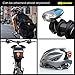 BLITZU Gator 390 USB Rechargeable LED Bike Light Set, Bicycle Headlight Front & Free Rear Back Tail Light. Waterproof, Easy to Install for Kids Men Women Road Cycling Safety Commuter Flashlight Blue