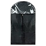 Hangerworld Pack of 5 Black Breathable Suit Cover