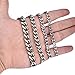 Monily High Polished 6-11MM Curb Chain Stainless Steel Link Necklace Jewelry for Mens Womens 16-36