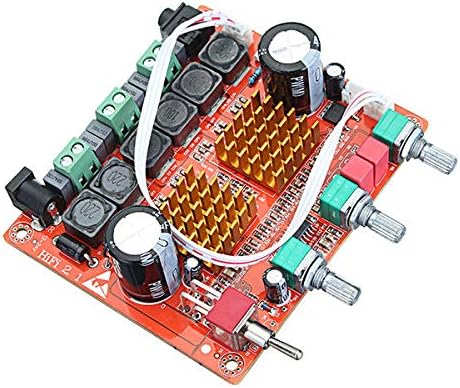 Compatible Kits Module Board - 12-24V 200W 3 Channel D Class 2.1 Digital Power Amplifier Board High Power Bass Speaker HIFI Fever Level Sound Quality -