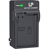 LP EN-EL15 EN EL15a Battery Charger, Charger Compatible with Nikon D7500, D7200, D7100, D7000, D850, D750, D500, D810a, D810, D800e, D800, D610, D600 & More