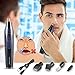 Nose Hair Trimmer, 4 in 1 Waterproof Rechargeable Grooming Kit for Men&Women-Nose, Ear, Hair, Sideburn, Mustache Trimming Set-Wet/Dry Use&Vacuum Cleaning System (Blue)