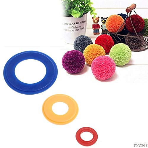 Tools & Accessory - Pompom Maker Fluff Ball Weaver Weaving Knitting Needle Craft Diy 3 Sizes Needlework Random Delivery - Hats Yarn Needle Fluff Tool White Green Makers Maker Pomp