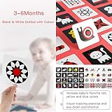 beiens Newborn Visual Stimulation Cards 160 Pages 0-36 Months Black White view 4