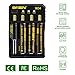 4-Slots Intelligent Universal Battery Charger for 3.7V IMR Li-ion 10440 14500 14650 16340 17670 18500 18650 18700 22650 20700 21700 22700 25500 26650 26700 Batteries