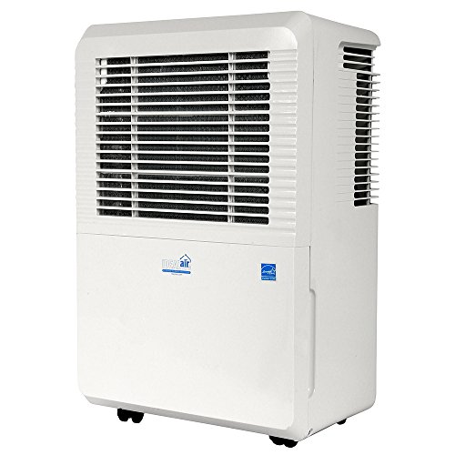 Ideal-Air Dehumidifier | 80 Pint | Portable, LED Display w/ Dehumidistat and Timer Included - Perfect for home, office, garage, shop, marine and RV applications - UL Listed.