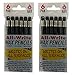 All-Write Wax Pencils Mechanical Twist Top Retractable Grease Markers China Marking Pen, Black, 12-Count