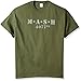 Distressed TV Show Logo - MASH Adult T-Shirt, X-Large Green