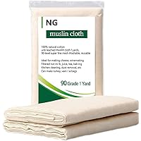 NUOBUNG - Cheese-cloth, Grade 90, 100% Unbleached Cotton Ultra Fine Cheese/cloth, Food gauze, Muslin for cooking, Cheese…