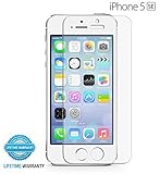 iPhone SE Tempered Glass Screen Protector, IXIR [9H Extreme Hardness] Tempered Glass Screen Protector for iPhone SE 5S 5 5C 5SE