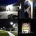 SEMILITS Solar Flood Lights Outdoor Waterproof Solar Billboard Light Dusk to Dawn 60 LED Security Lights with Remote for Backyard Gazebo Pool Warm White